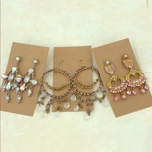 3 Sets of Chandelier Earrings